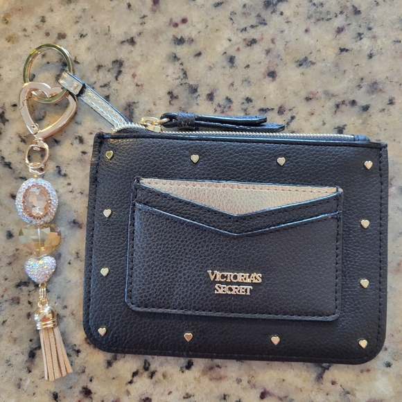 Victoria's Secret X BeadBrain.net Black and Gold Card Holder Christmas Gift! - Picture 2 of 5